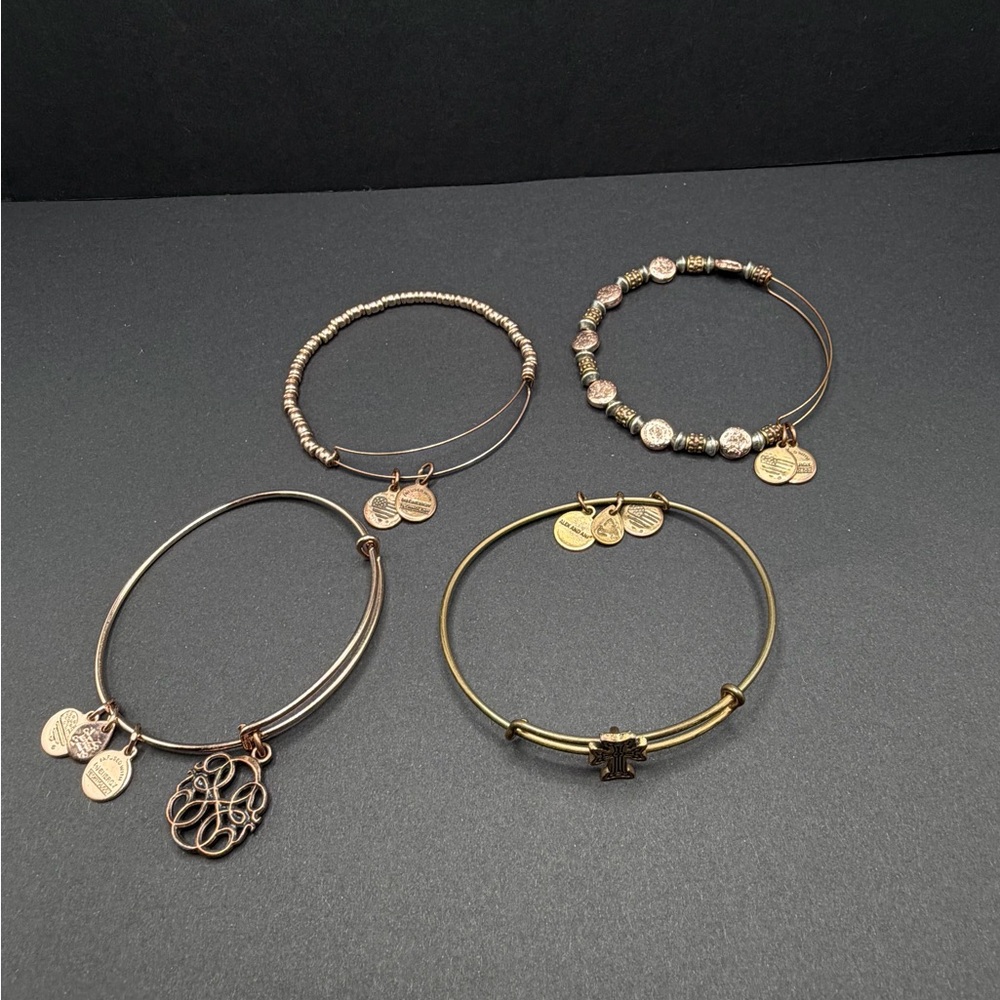 Alex & Ani Elegant Gold and Silver Charm Bracelets Set